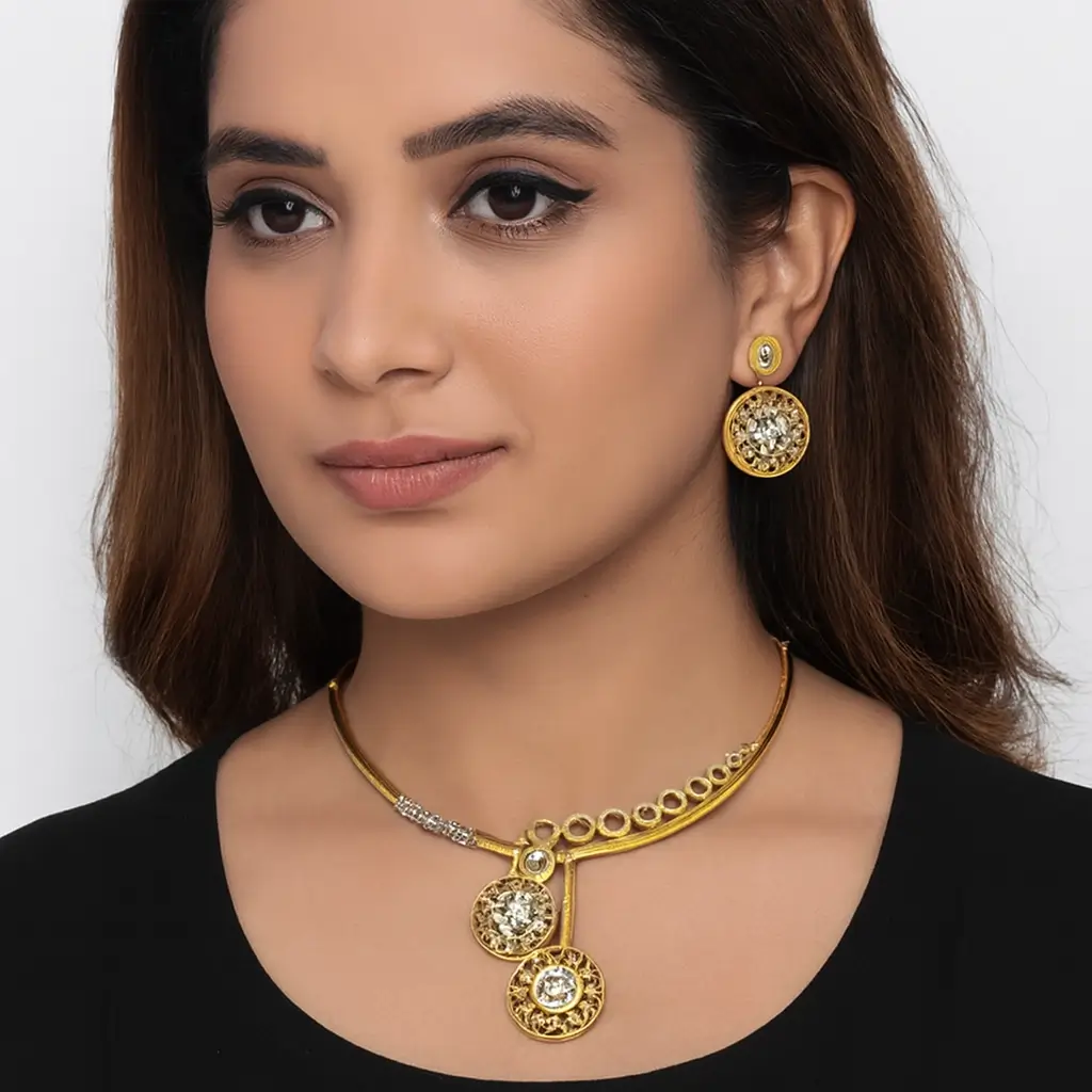 Lightweight Designer Necklace Set for Festive & Occasion Wear - Image 3