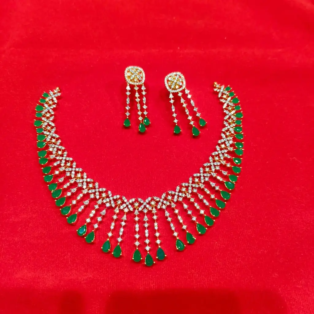 Premium Designer Gold-Tone Necklace Set for Weddings & Receptions - Image 2