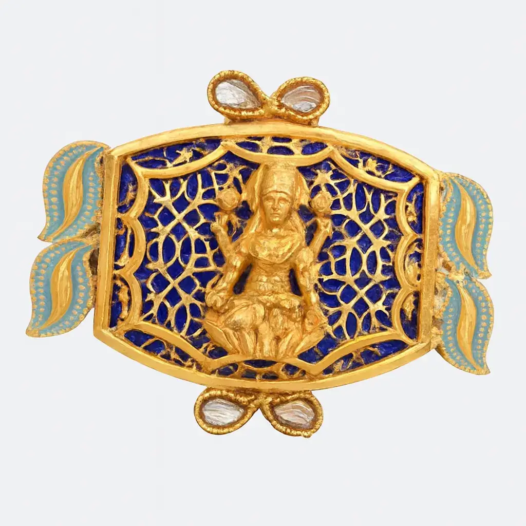 Traditional Goddess Lakshmi Temple Finger Ring