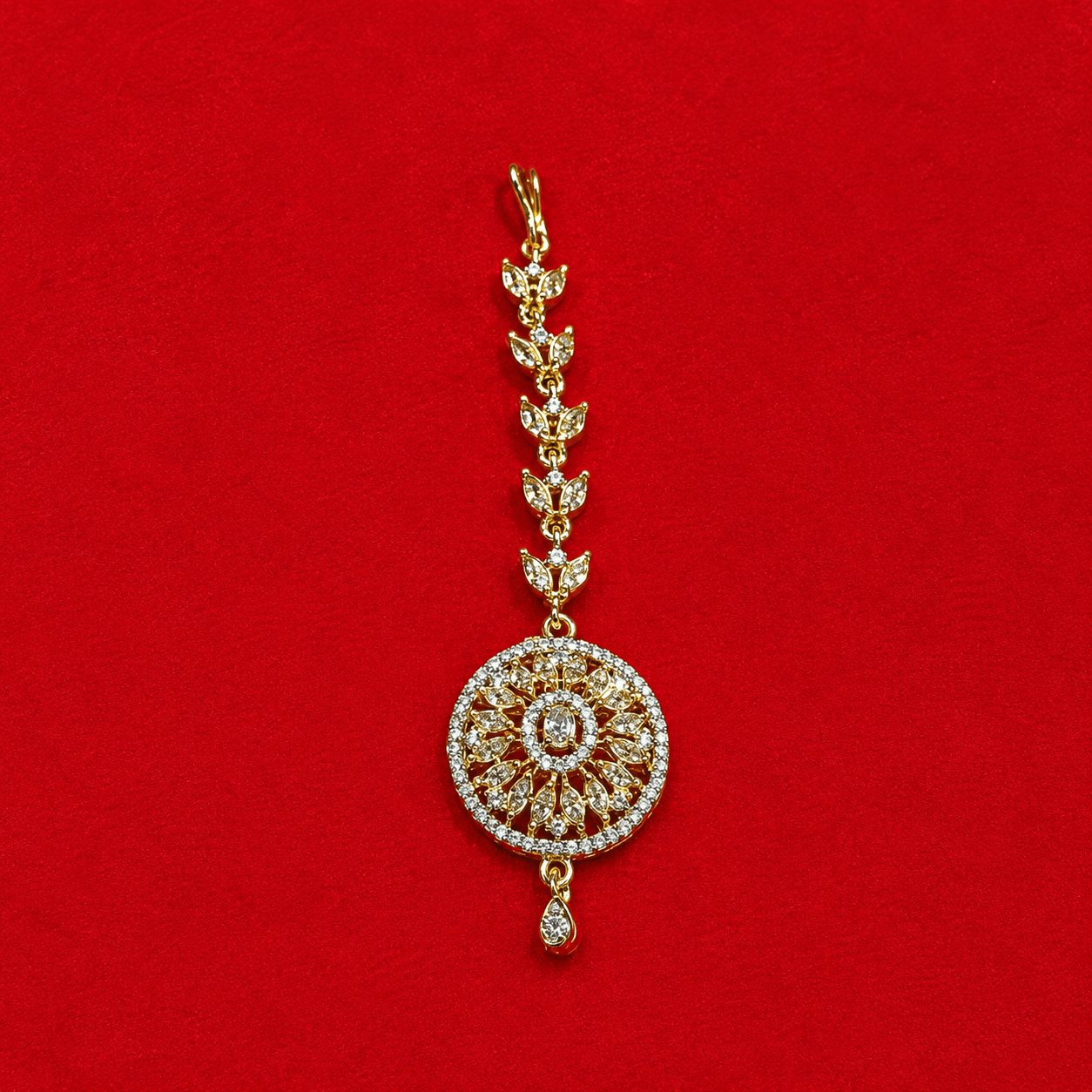 Gold Plated Traditional Maangtika for Women