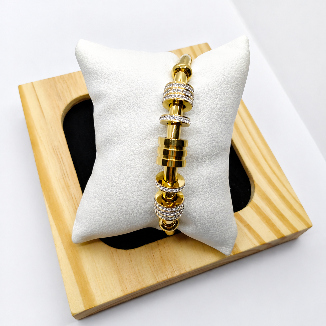 Luxury Gold-Plated Crystal Charm Bracelet for Women – Premium Designer Fashion Jewelry | Risha Fine Jewels