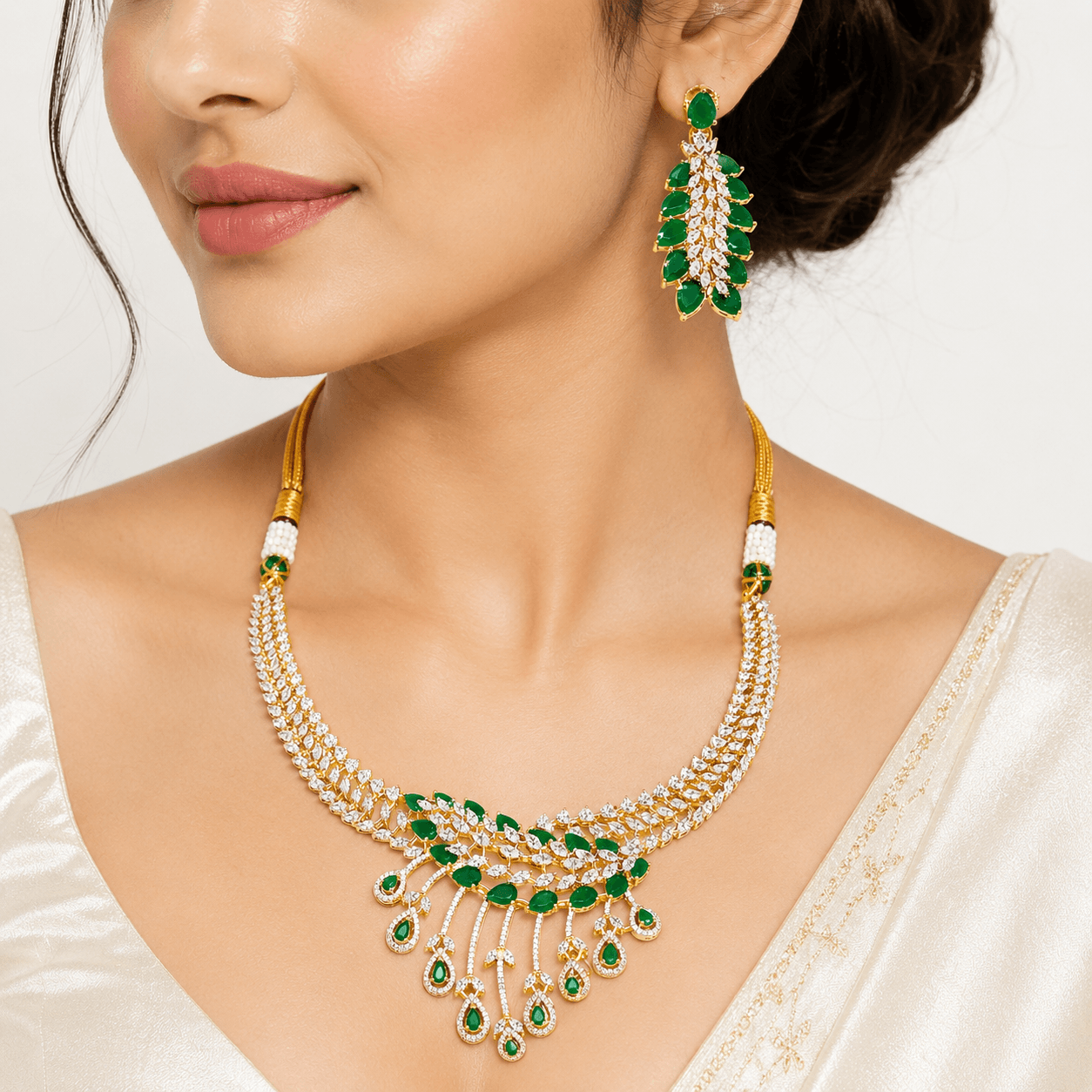 Premium American Diamond Traditional Jewelry for Women - Image 3